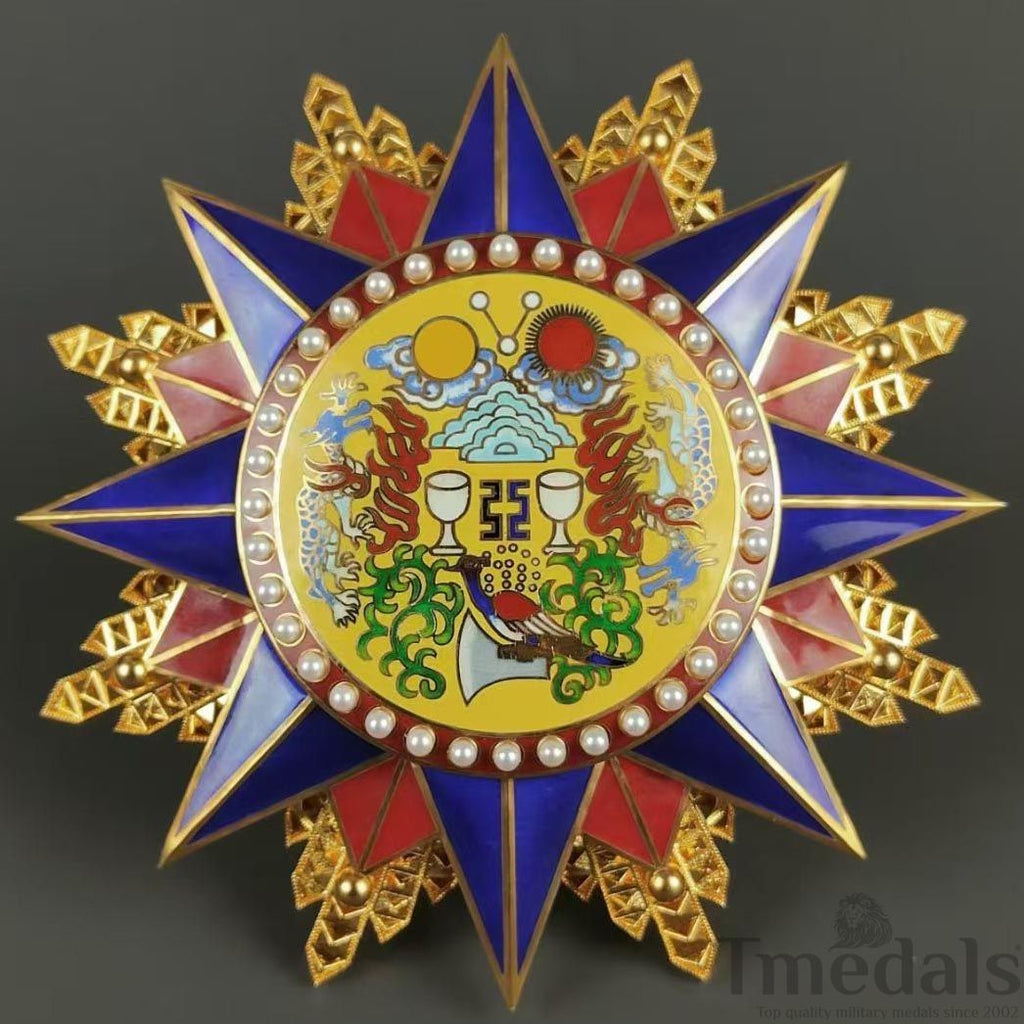 Grand Order of the Republic of China 1912 Medal Pure Silver detail view 8