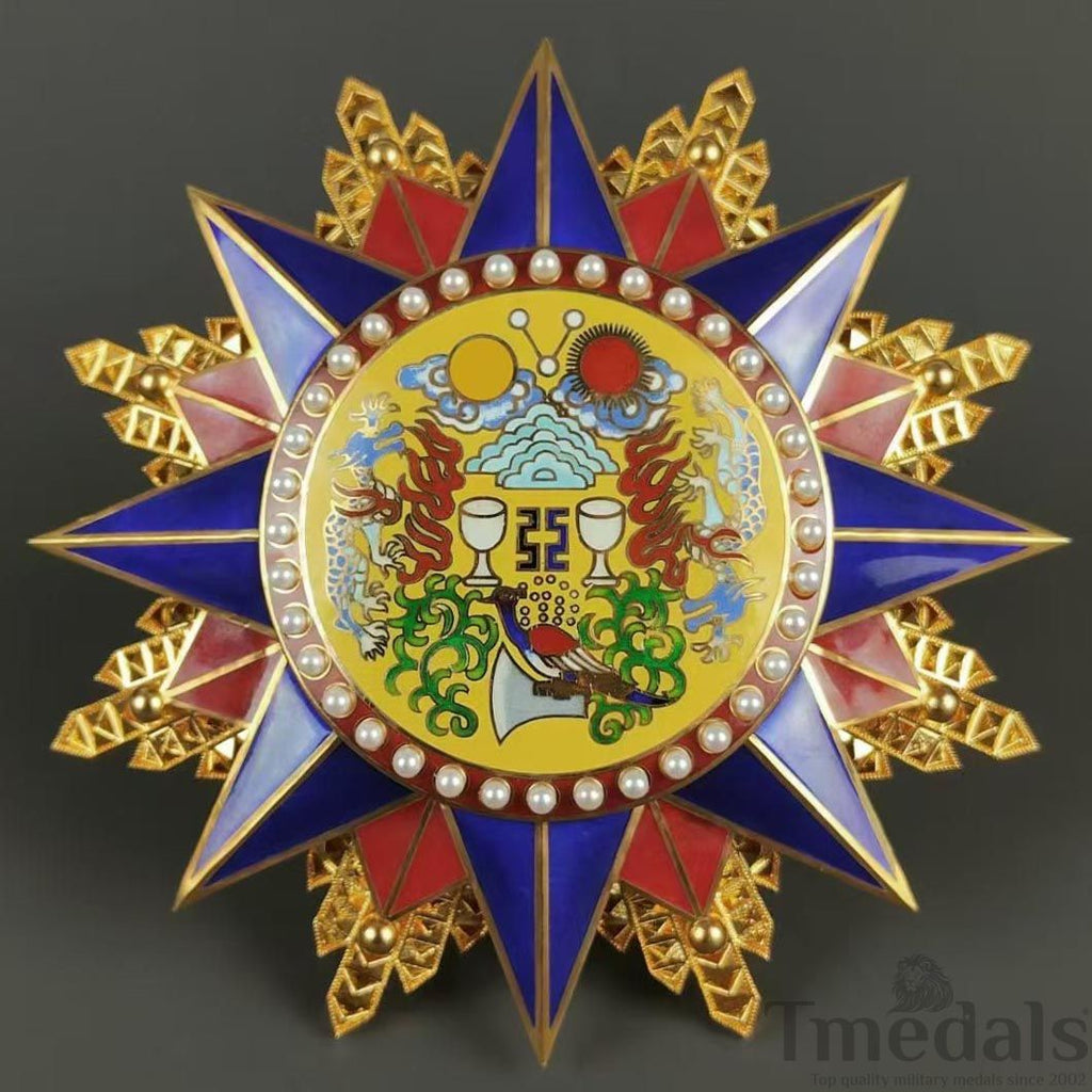 Grand Order of the Republic of China 1912 Medal Pure Silver detail view 7