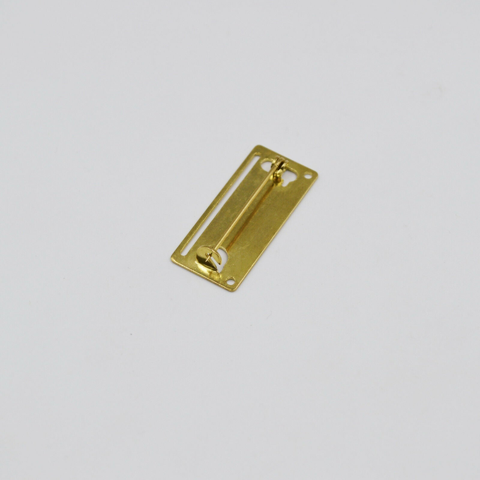 1x Medal Ribbon Mounting Bar – 1-Space Brooch Pin – Fits 32 – 34 mm Full-Size Ribbon – Brass