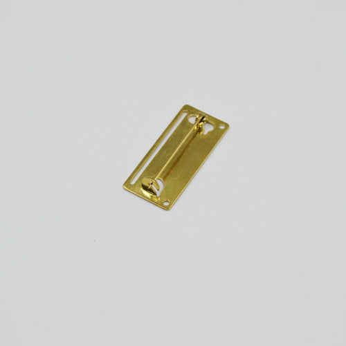 1x Medal Ribbon Mounting Bar – 1-Space Brooch Pin – Fits 32 – 34 mm Full-Size Ribbon – Brass