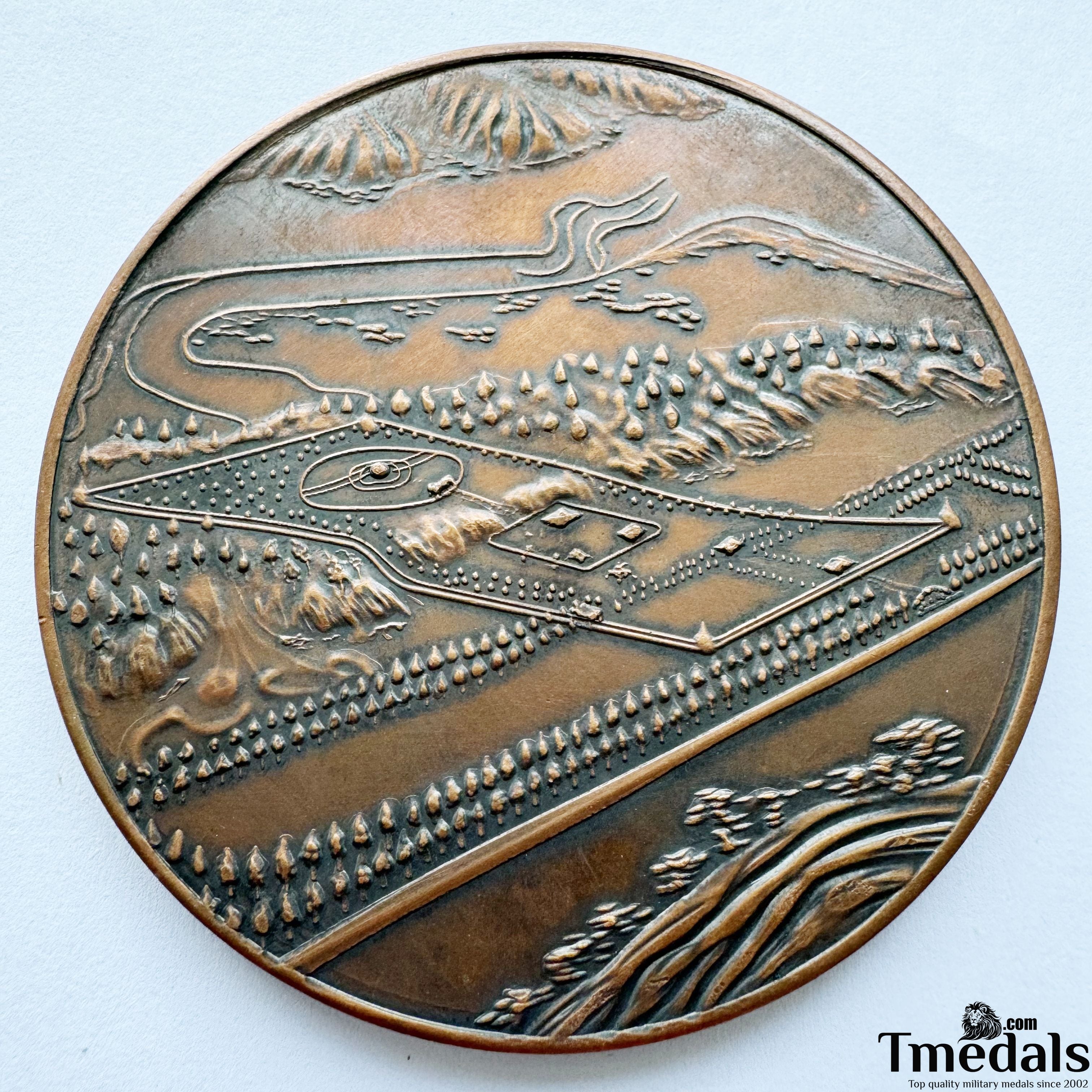 Chinese Order Badge China-Republic 1928 Zhang zuolin Copper Medal WWII detail view 3