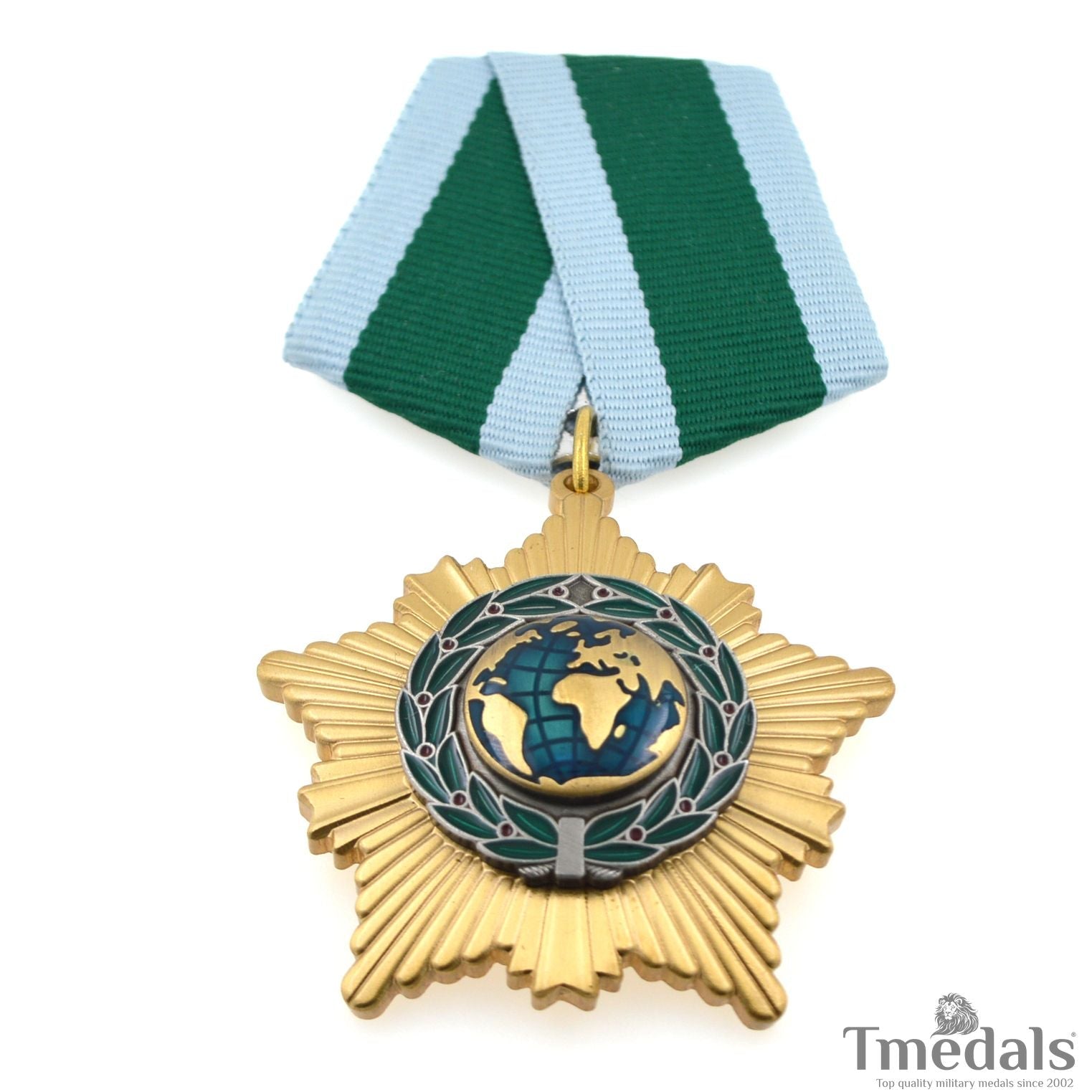 Russia – Order of Friendship Medal Badge – Brass detail view 3