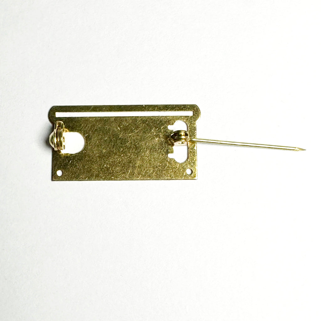 10× Medal Ribbon Mounting Bars – 1-Space Brooch Pin – Fits 30 – 34 mm Ribbons – Brass detail view 7