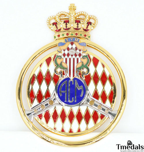 Automobile Club de Monaco (ACM) Gold Grille Badge – Original 2011 Issue original item