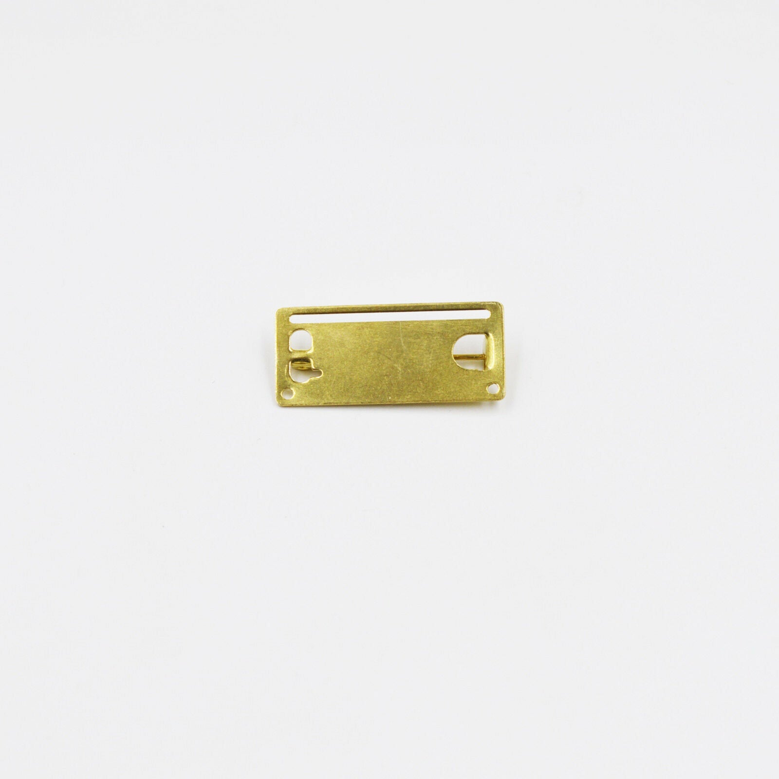 1x Medal Ribbon Mounting Bar – 1-Space Brooch Pin – Fits 32 – 34 mm Full-Size Ribbon – Brass detail view 4