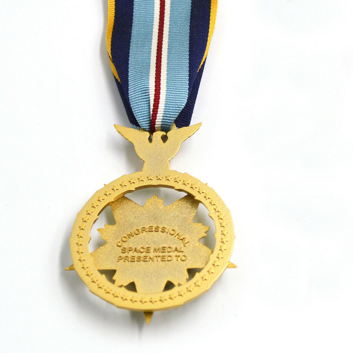 Cased U.S. Space MOH Space Medal of Honor Short Ribbon Version WWII Badge Order detail view 4