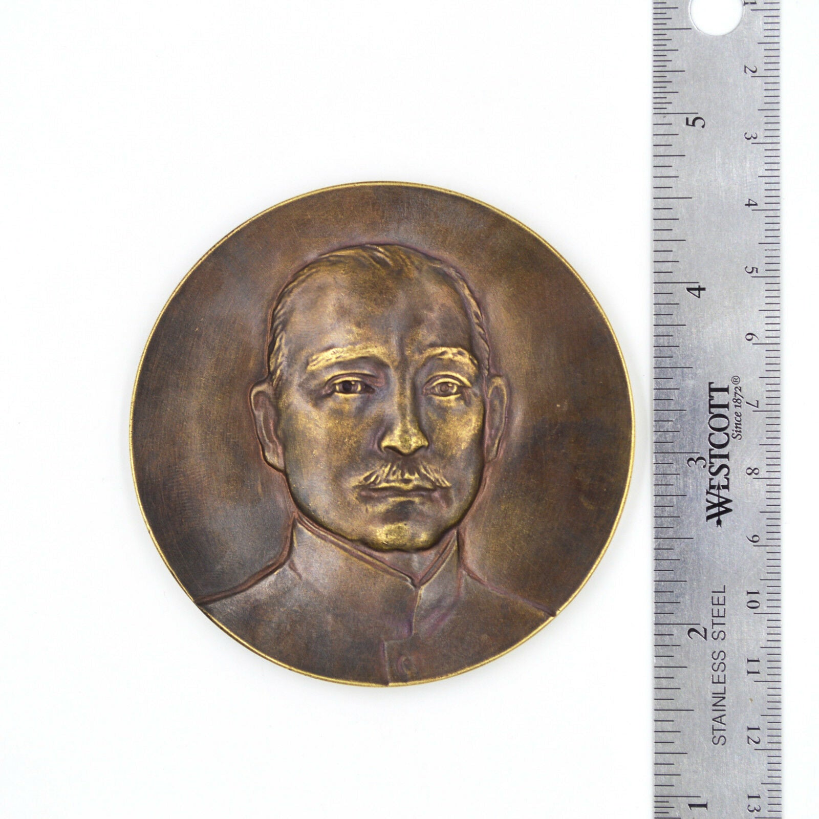 Chinese Order Badge China-Republic 1929 Sun Yat Sen Copper Medal detail view 4