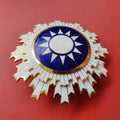 Chinese-REPUBLIC Order of Blue Sky and White Sun Breast star Badge 1945 WWII reproduction