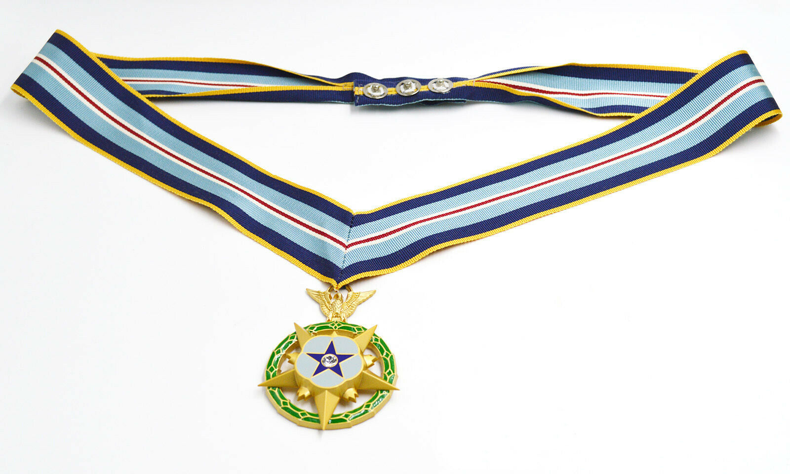 Cased U.S. Space MOH Space Medal of Honor MOH Neckribbon Version WWII Badge Order detail view 4