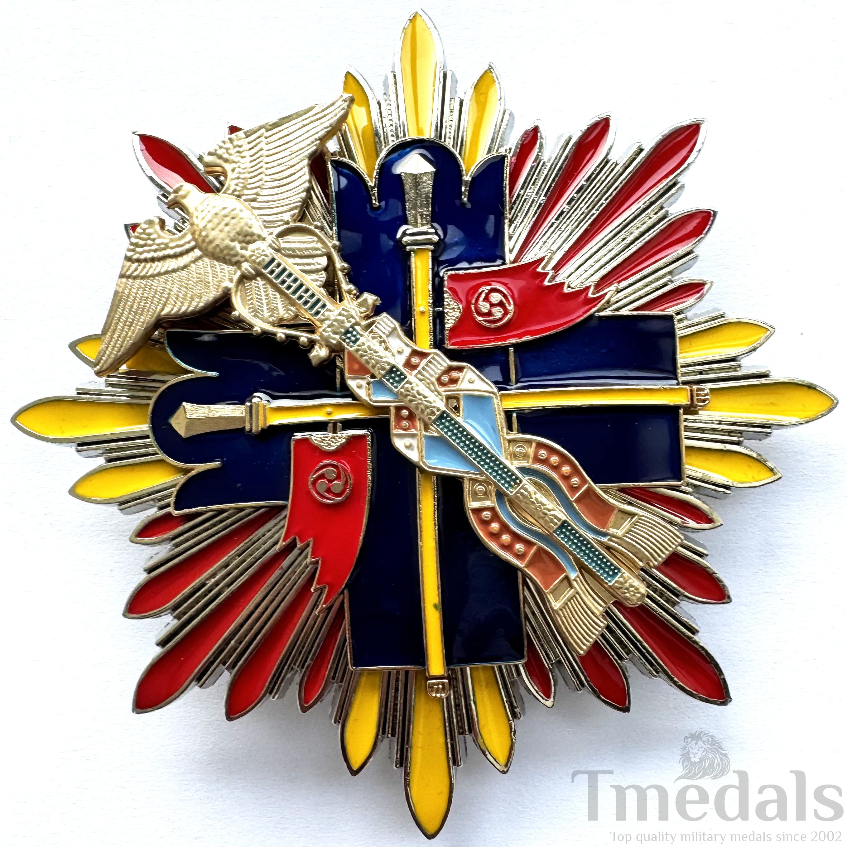 WWII Japanese Japan Order of the Golden Kite Breast Star detail view 6