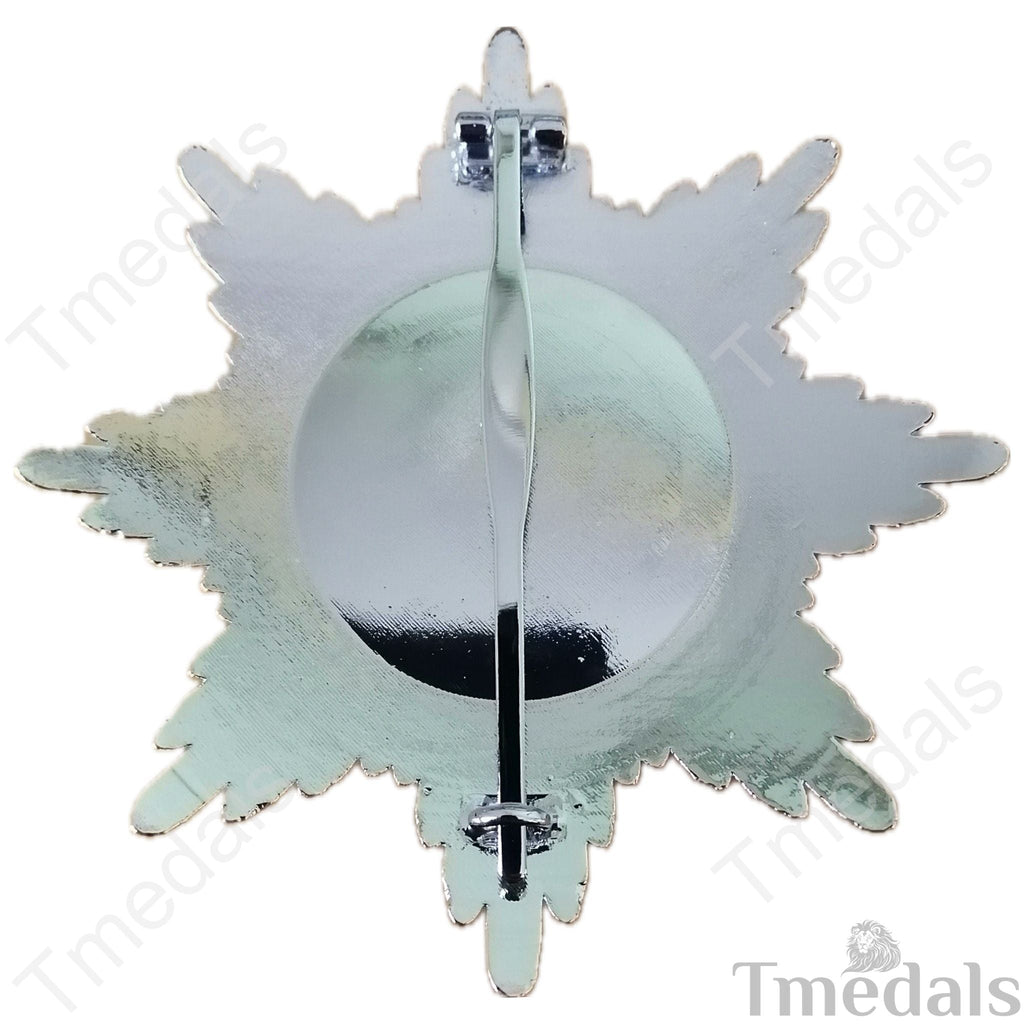 British Royal Victorian Order (RVO) Breast Star White Enamel & Gilt detail view 2