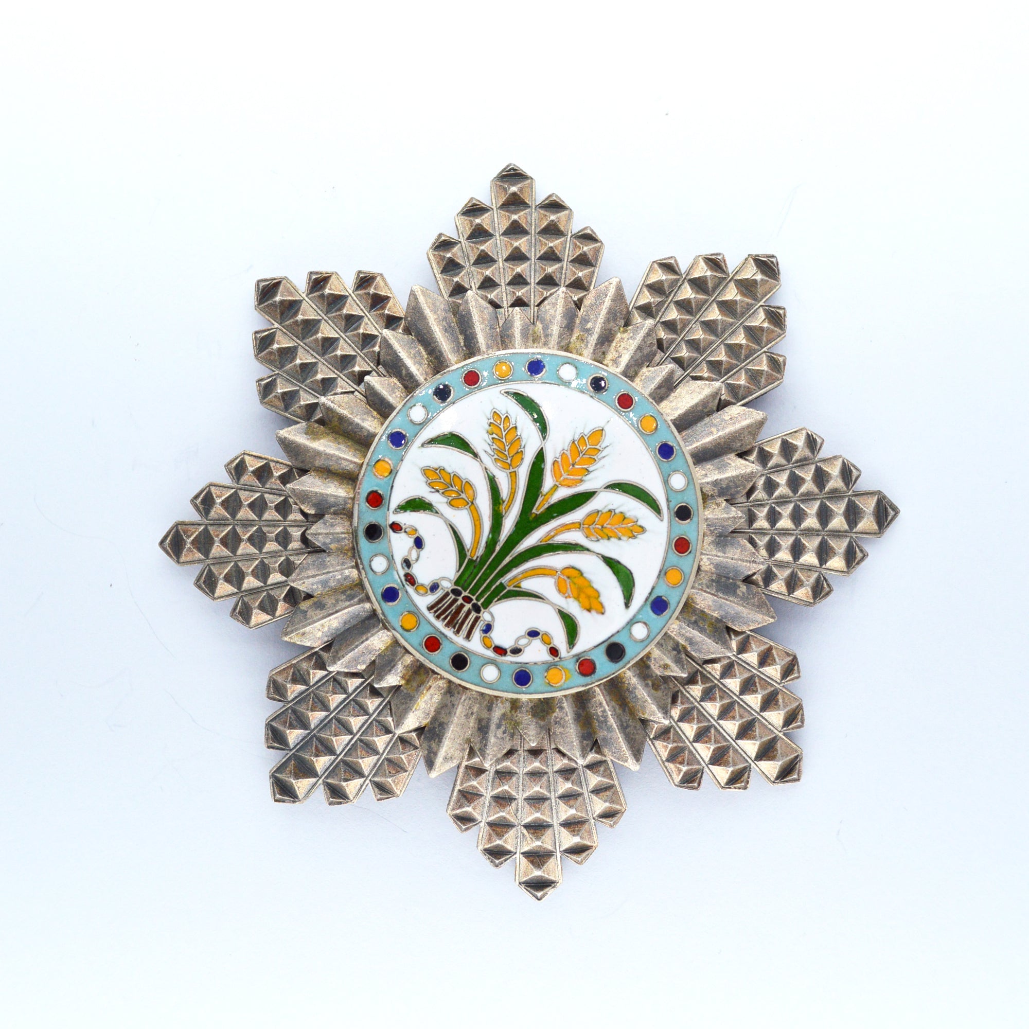 Republic of China, the Order of the Golden Grain, Second Class, Breast star detail view 5