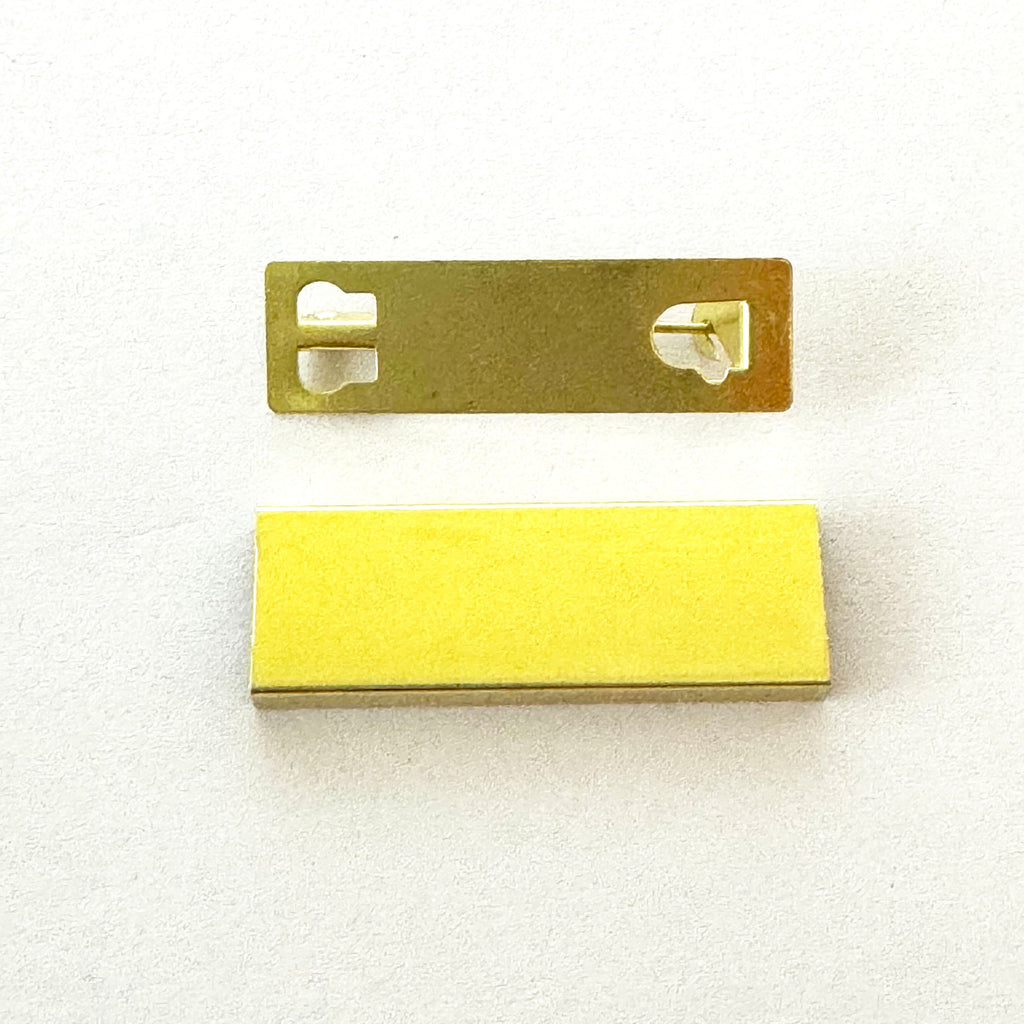 10× Brass Medal Mount Bars for Full-Size Medals – Fits 35 – 38 mm Ribbons – 10 Pieces detail view 5