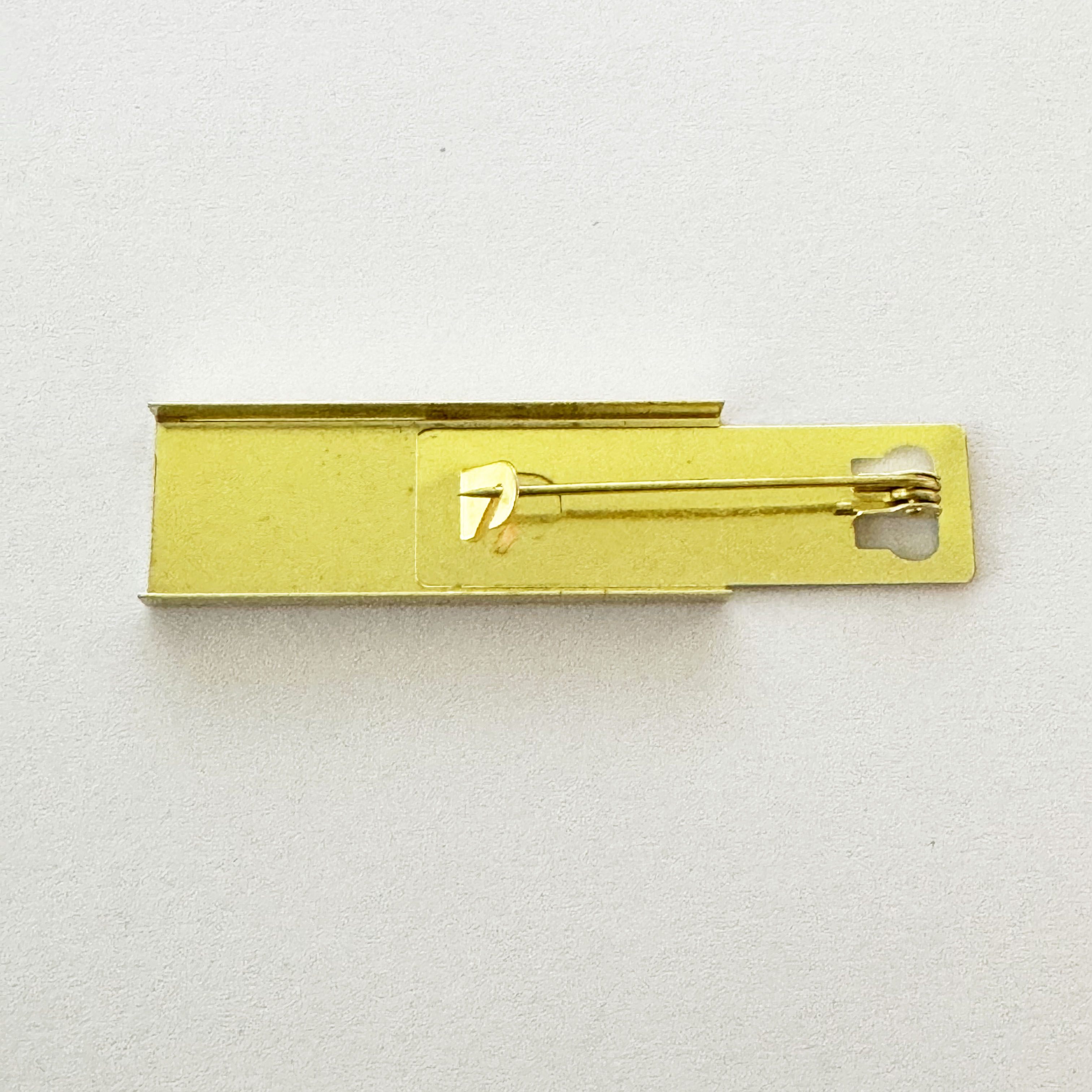 10× Brass Medal Mount Bars for Full-Size Medals – Fits 35 – 38 mm Ribbons – 10 Pieces detail view 4