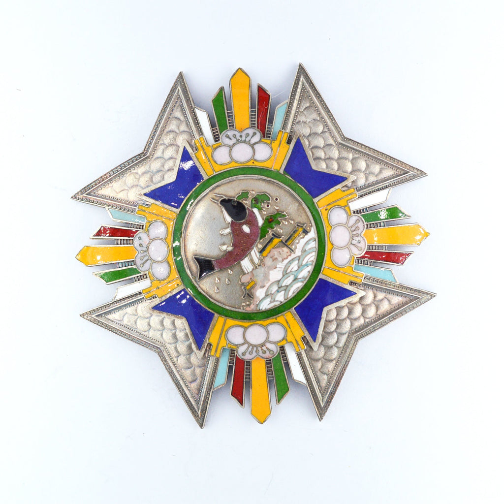 Chinese Republic Order of Weng Tonghe (1830 – 1904) – Enamel Medal detail view 4