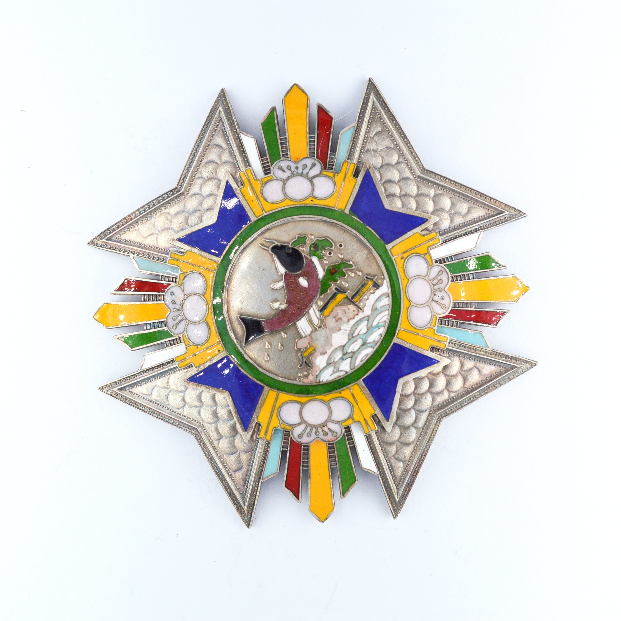 Chinese Republic Order of Weng Tonghe (1830 – 1904) – Enamel Medal detail view 4