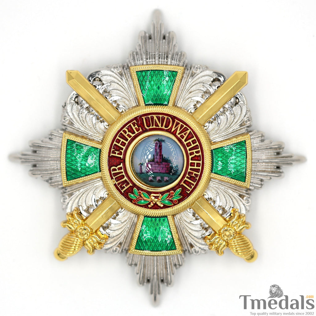 German Order of the Zähringer Lion – Commander Breast Star with Swords detail view 6