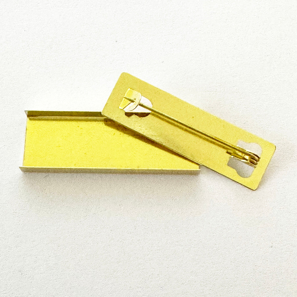 10× Brass Medal Mount Bars for Full-Size Medals – Fits 35 – 38 mm Ribbons – 10 Pieces