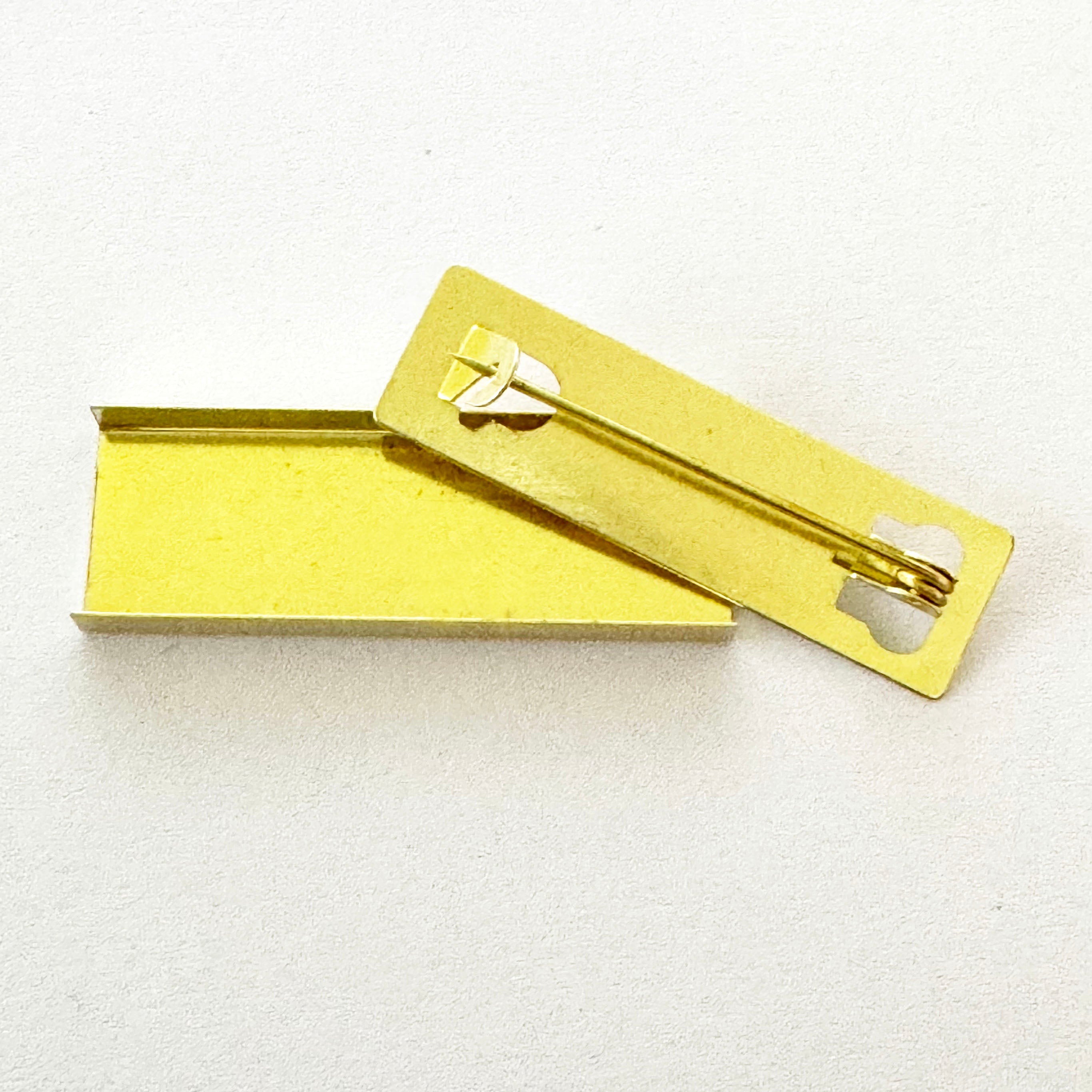 10× Brass Medal Mount Bars for Full-Size Medals – Fits 35 – 38 mm Ribbons – 10 Pieces