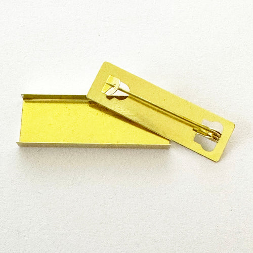 10× Brass Medal Mount Bars for Full-Size Medals – Fits 35 – 38 mm Ribbons – 10 Pieces