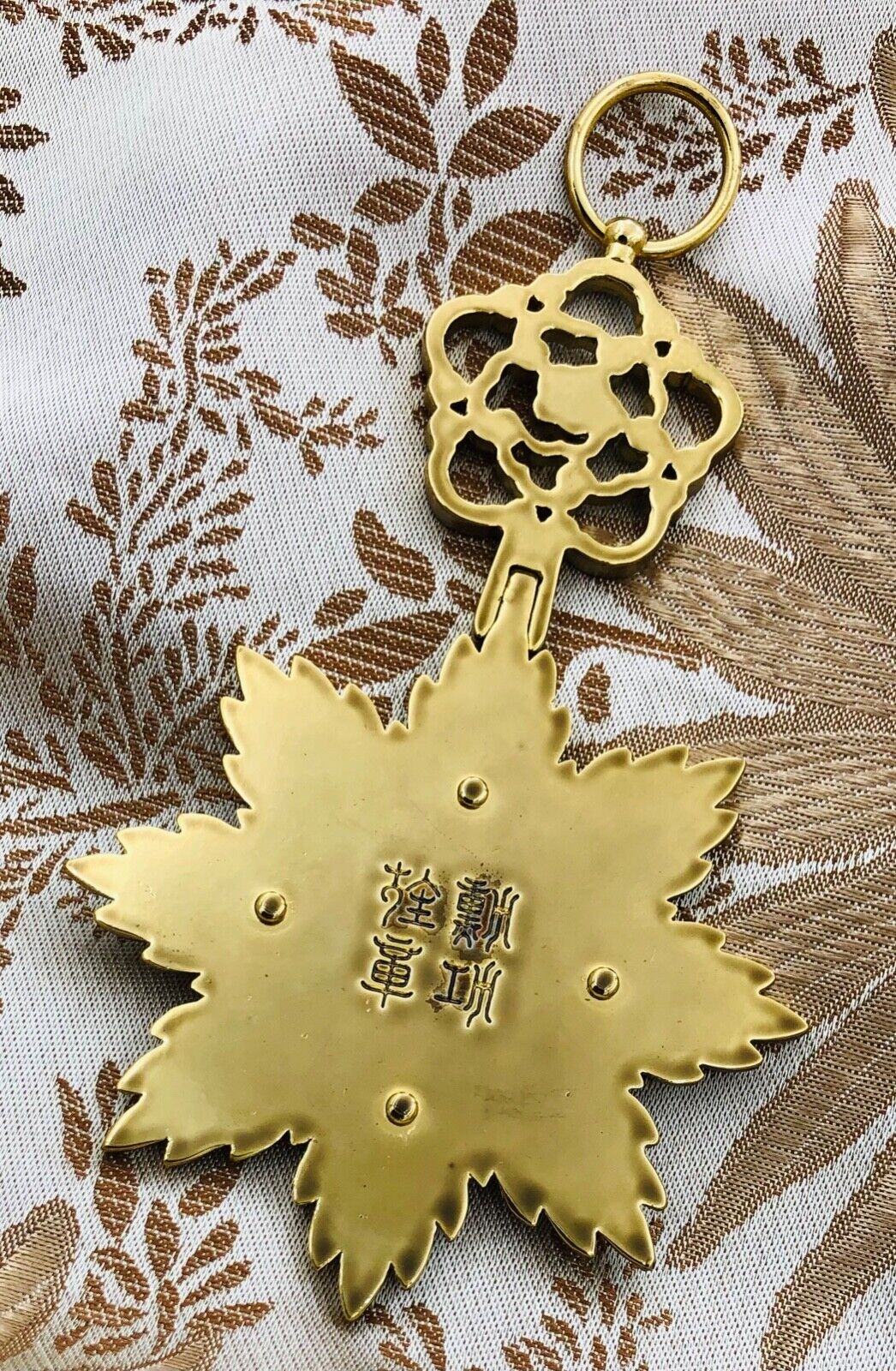 Order of the Illustrious Dragon Full Set with Sash – Japan Manchukuo China Medal detail view 7