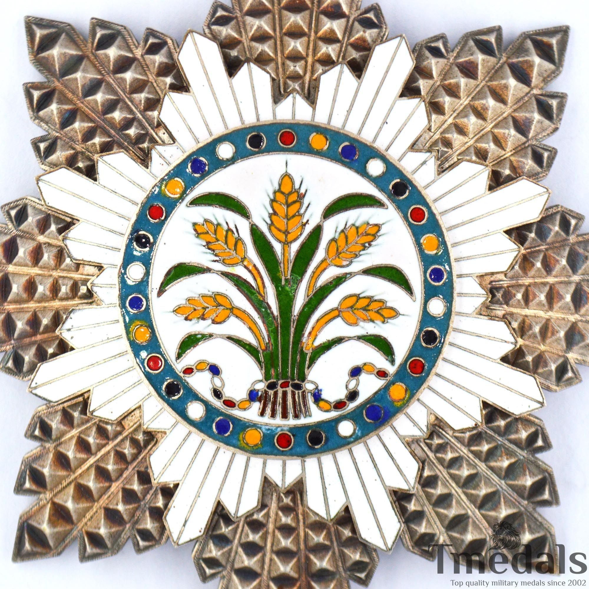 Republic of China the Order of the Golden Grain First Class Medal detail view 5