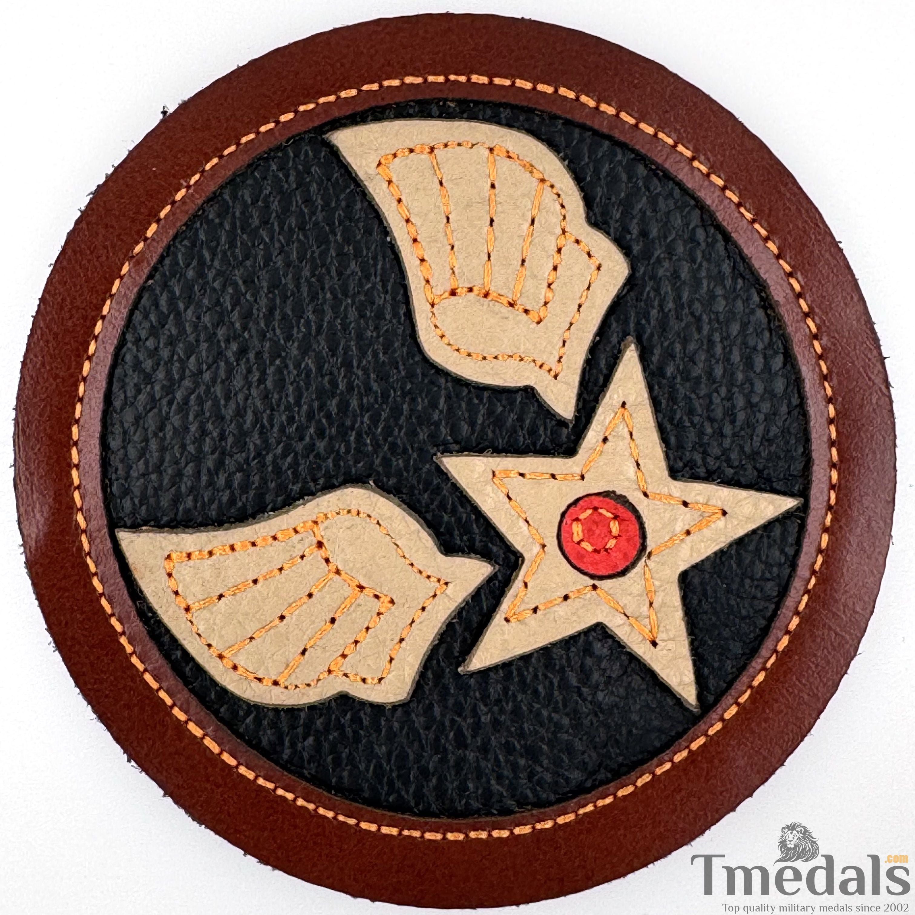 U.S. Army Air Force WWII Bullion USAF Air Corps Squadron Shoulder Uniform Patch detail view 8