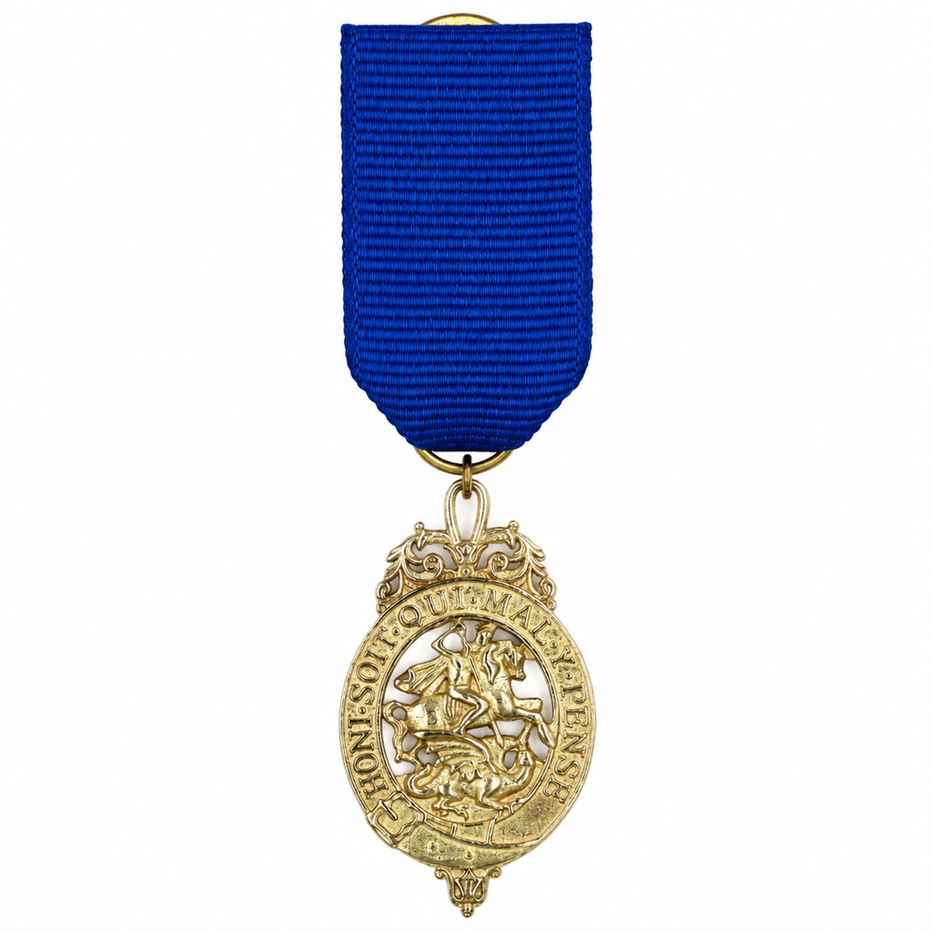 Order of the Garter Miniature Medal Lesser George Blue Ribbon detail view 12