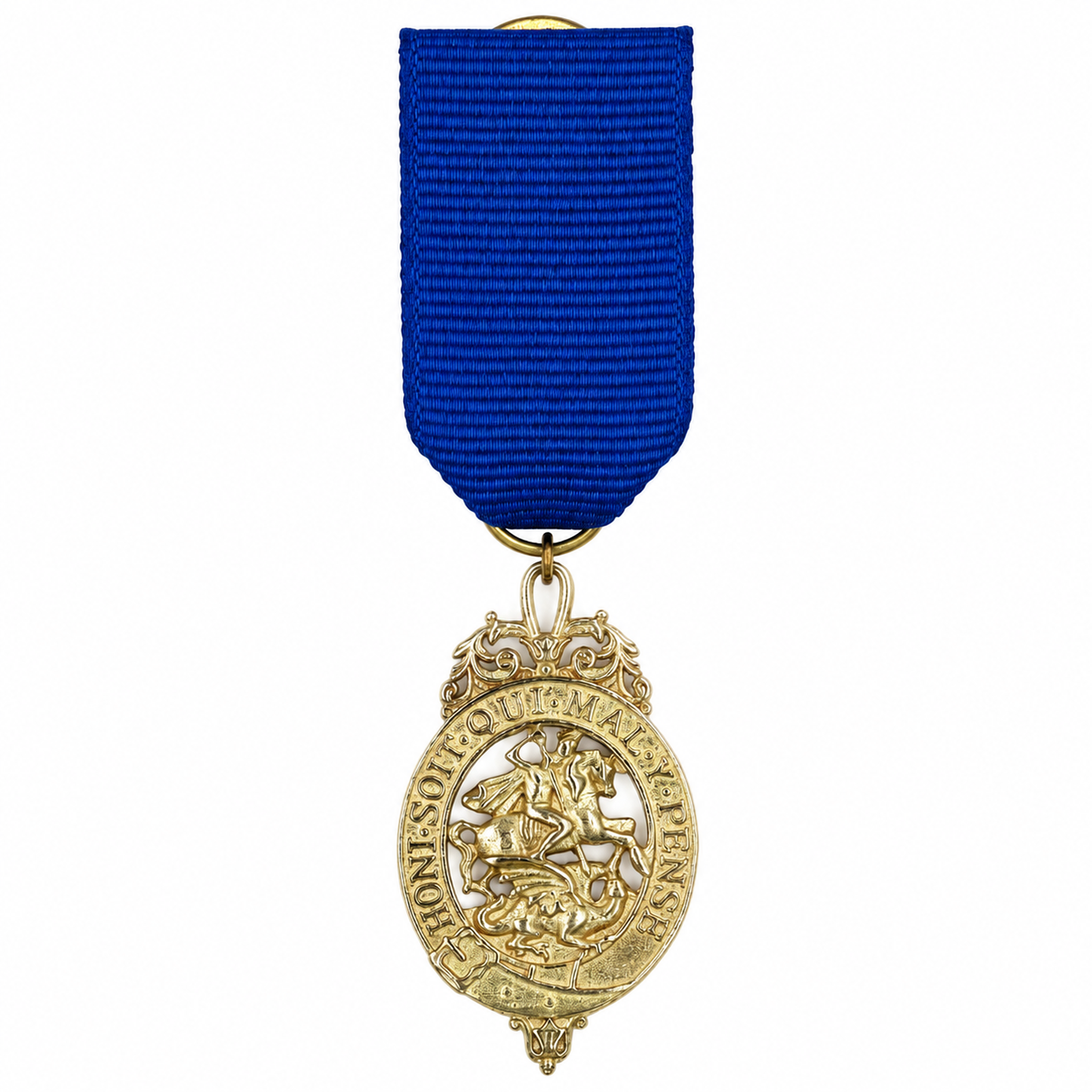 Order of the Garter Miniature Medal Lesser George Blue Ribbon detail view 12