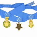 U.S. Medal of Honor Army, Navy, Air Force Current Versions – Full-Size 3-Medal Set replica