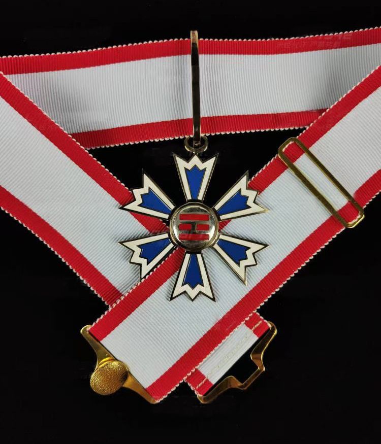 Korea Korean Empire Order of the Palgwae – 3rd Class Neck Ribbon Medal (Full-Size) reproduction