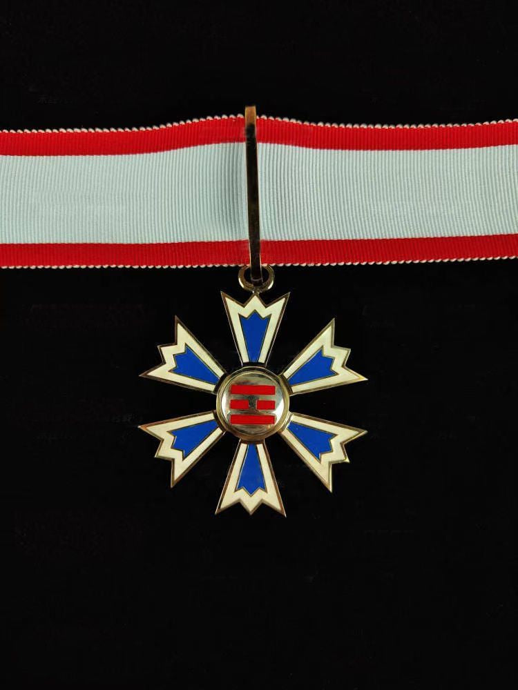 Korea Korean Empire Order of the Palgwae – 3rd Class Neck Ribbon Medal (Full-Size) detail view 3