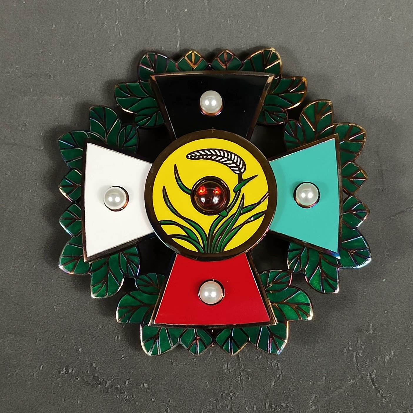 Late Qing Imperial Clan Rank Badge Order Medal – “Buru Bafen Fuguo Gong” (不入八分辅国公) reproduction
