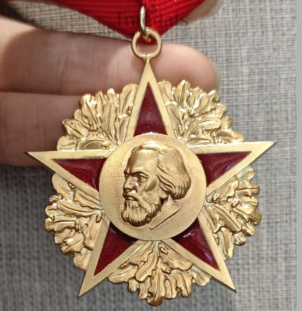 Order of Karl Marx - East Germany DDR Medal - 930 Silver detail view 5