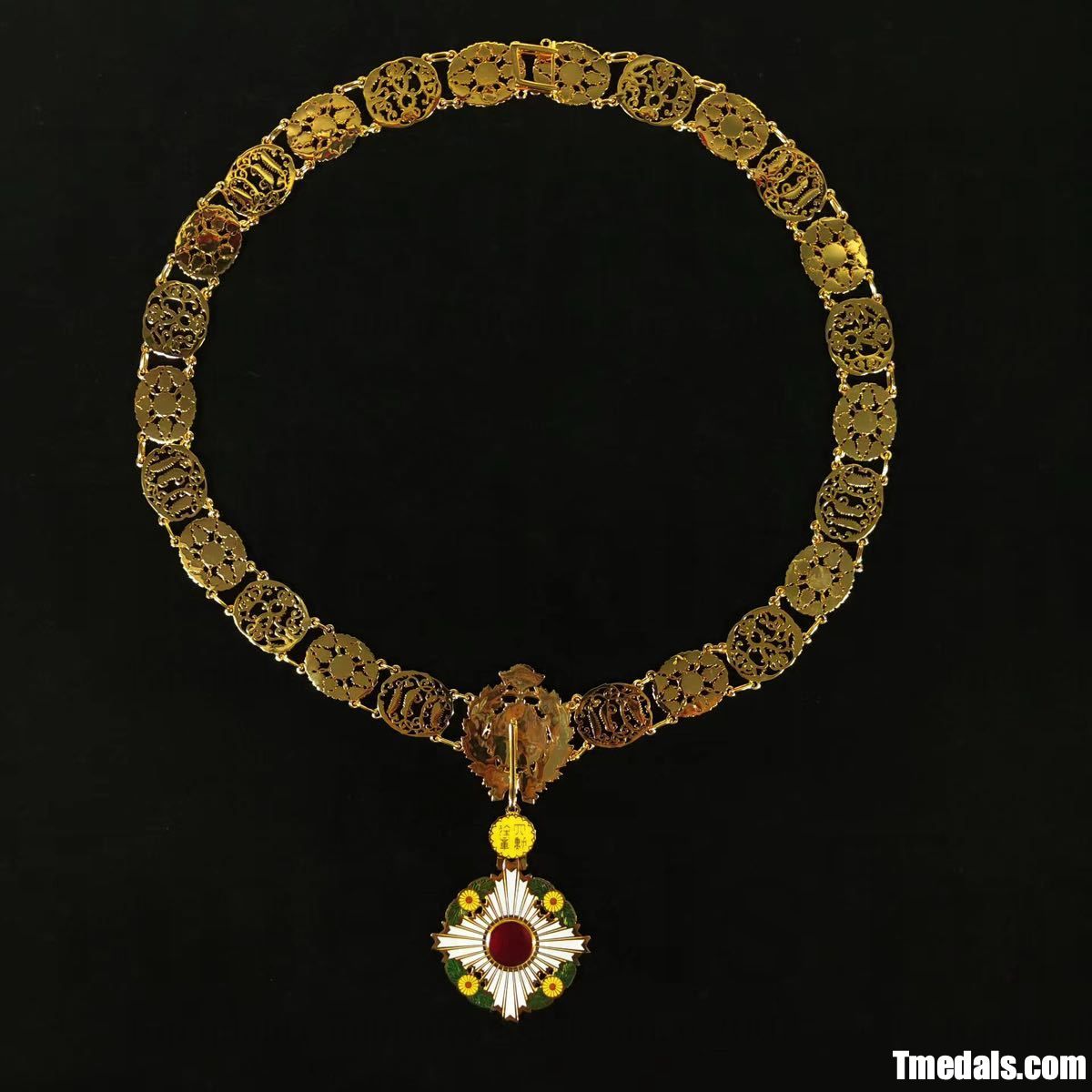 Japan Grand Cordon of the Order of the Chrysanthemum – Full (Copper + Hard Enamel) detail view 5