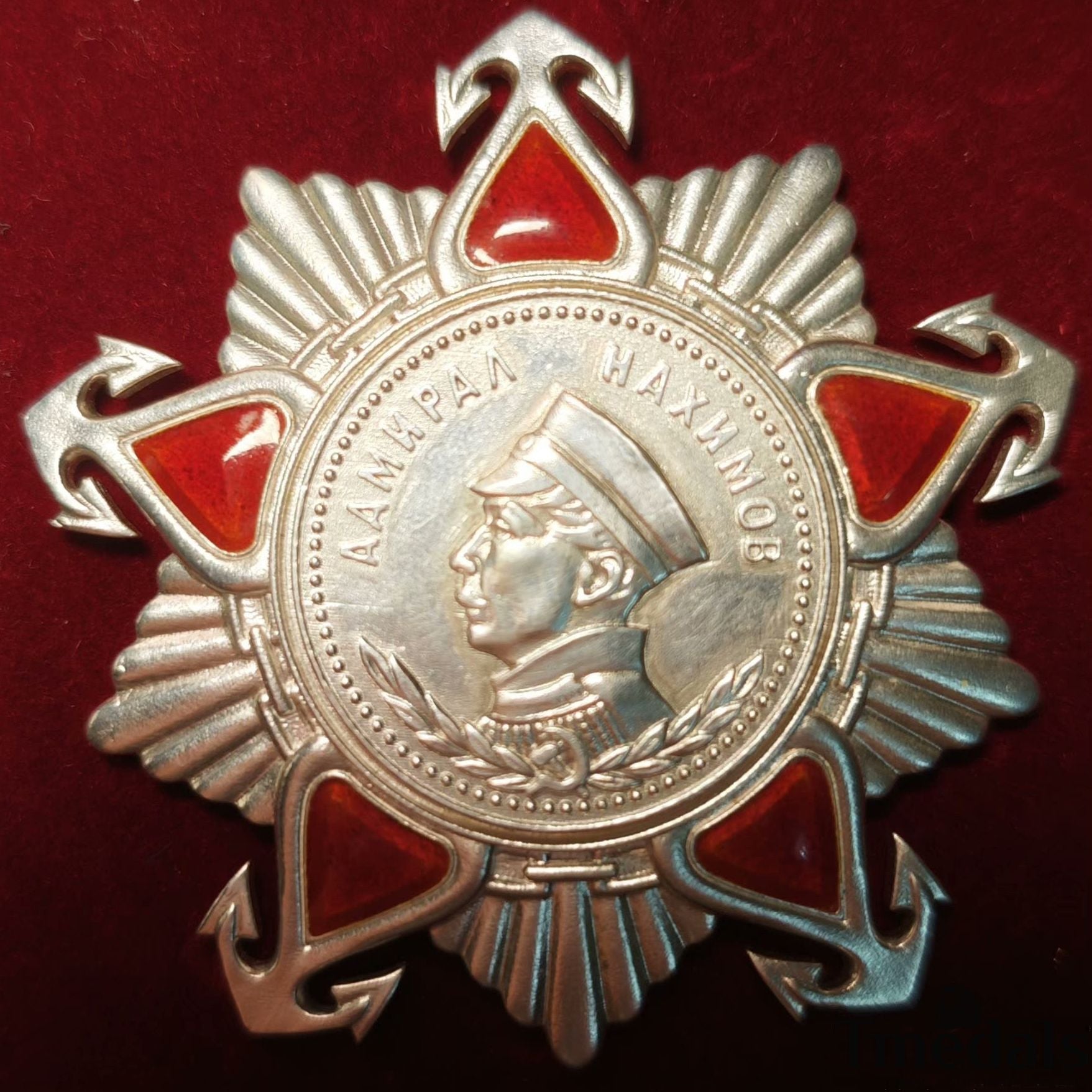 Order of Nakhimov USSR Medal – 925 Silver & Hard Enamel – Soviet Union reproduction