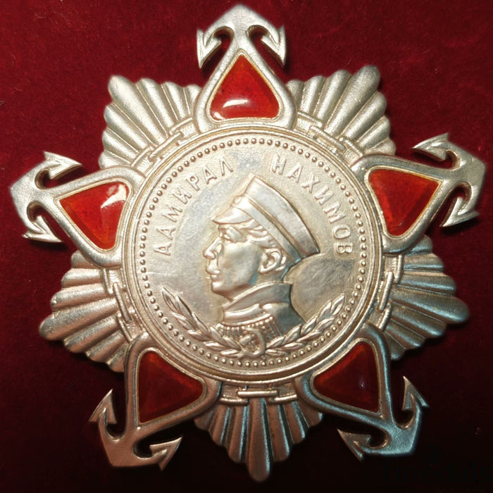 Order of Nakhimov USSR Medal – 925 Silver & Hard Enamel – Soviet Union reproduction