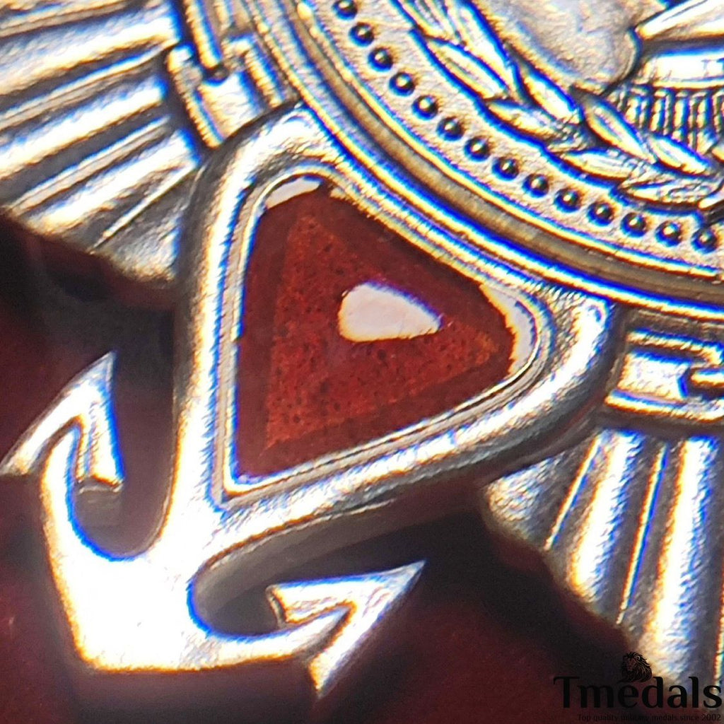 Order of Nakhimov USSR Medal – 925 Silver & Hard Enamel – Soviet Union detail view 7