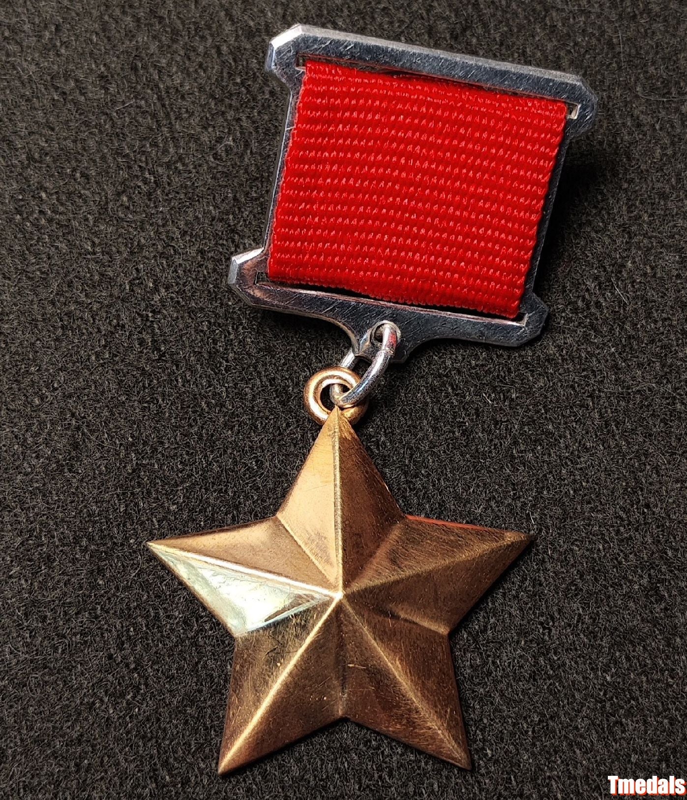 Hero of the Soviet Union Medal – Gilt 925 Silver Gold Star – USSR Award replica