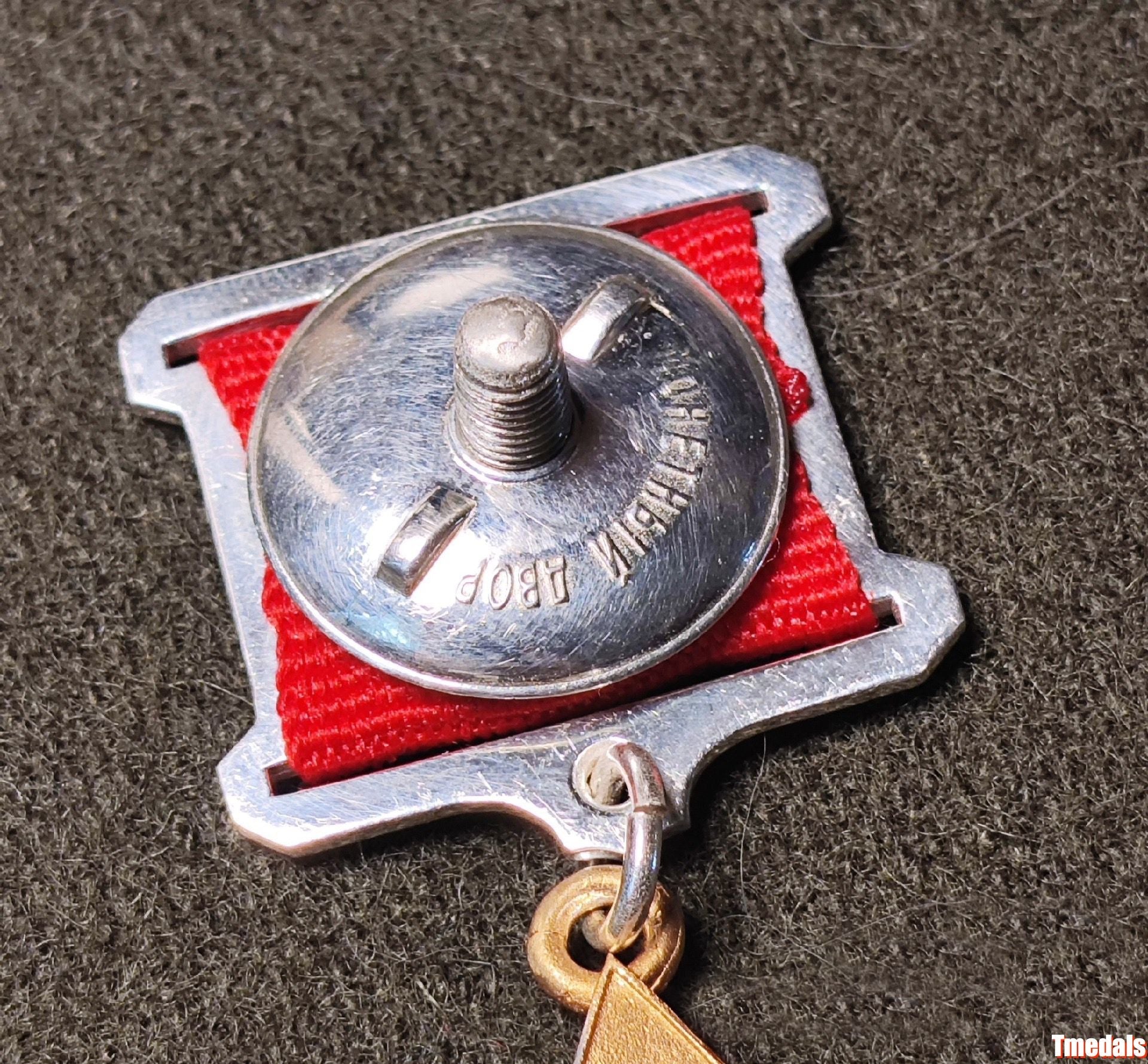 Hero of the Soviet Union Medal – Gilt 925 Silver Gold Star – USSR Award detail view 3