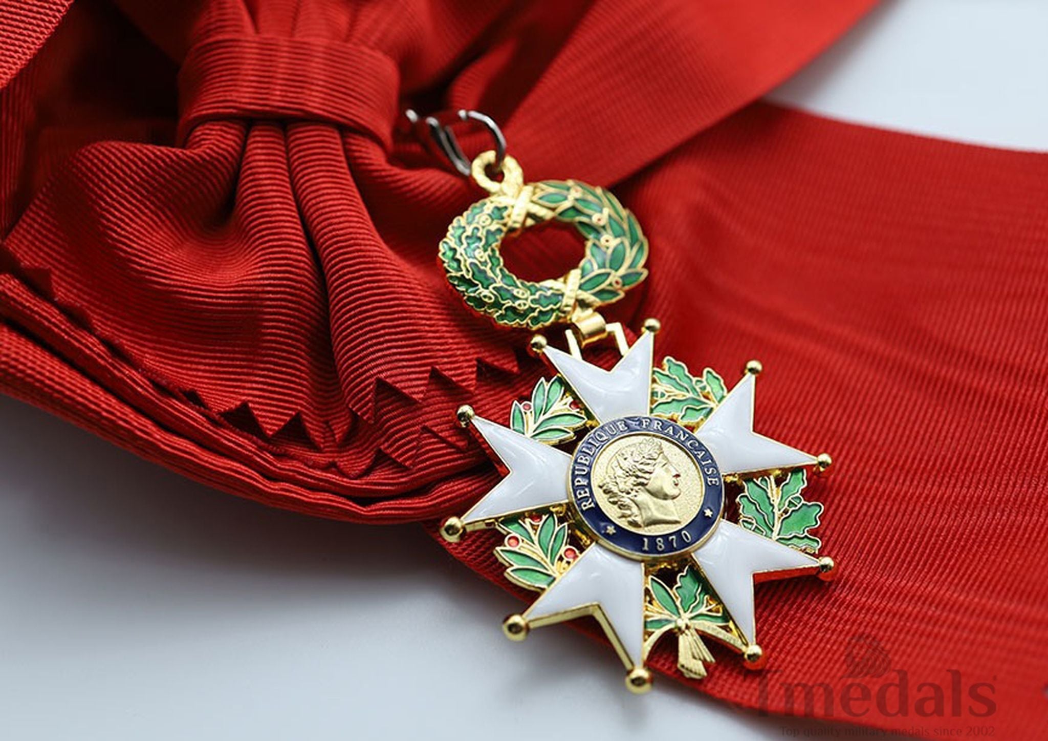 France Legion of Honour Grand Cross Sash Medal Badge – 1870 Design detail view 2