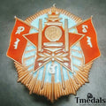 Mongolia Order of the Polar Star 1936-40 Type 1 -925 Silver Enamel Medal reproduction