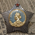 Soviet Order of Suvorov 1st Class Medal-925 Silver 24K Gilt Enamel reproduction