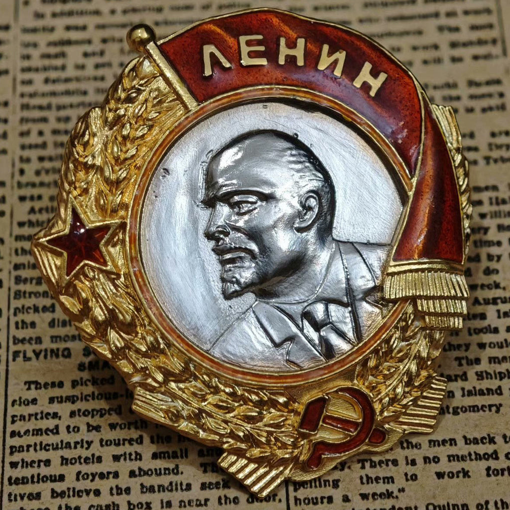 Order of Lenin Type 2 Medal – 925 Sterling Silver Gilt Gold Platinum detail view 3