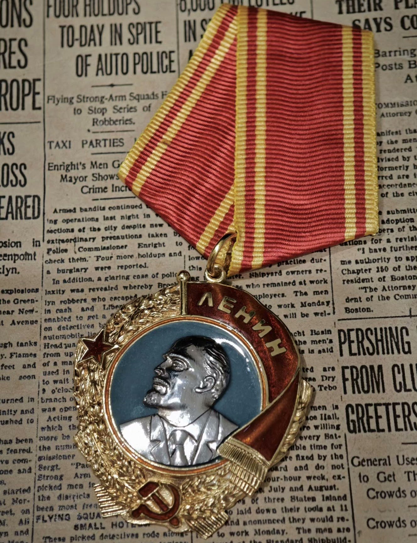 Russia Soviet Union Order of Lenin Medal USSR CCCP 925 Sterling Silver detail view 3