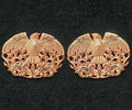 Chinese Qing Imperial Guard Eagle Collar Insignia Pair (2) replica