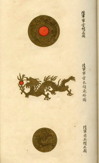 China Qing New Army Officer Cap Badges Set of 3 – Double-Dragon Replicas detail view 3