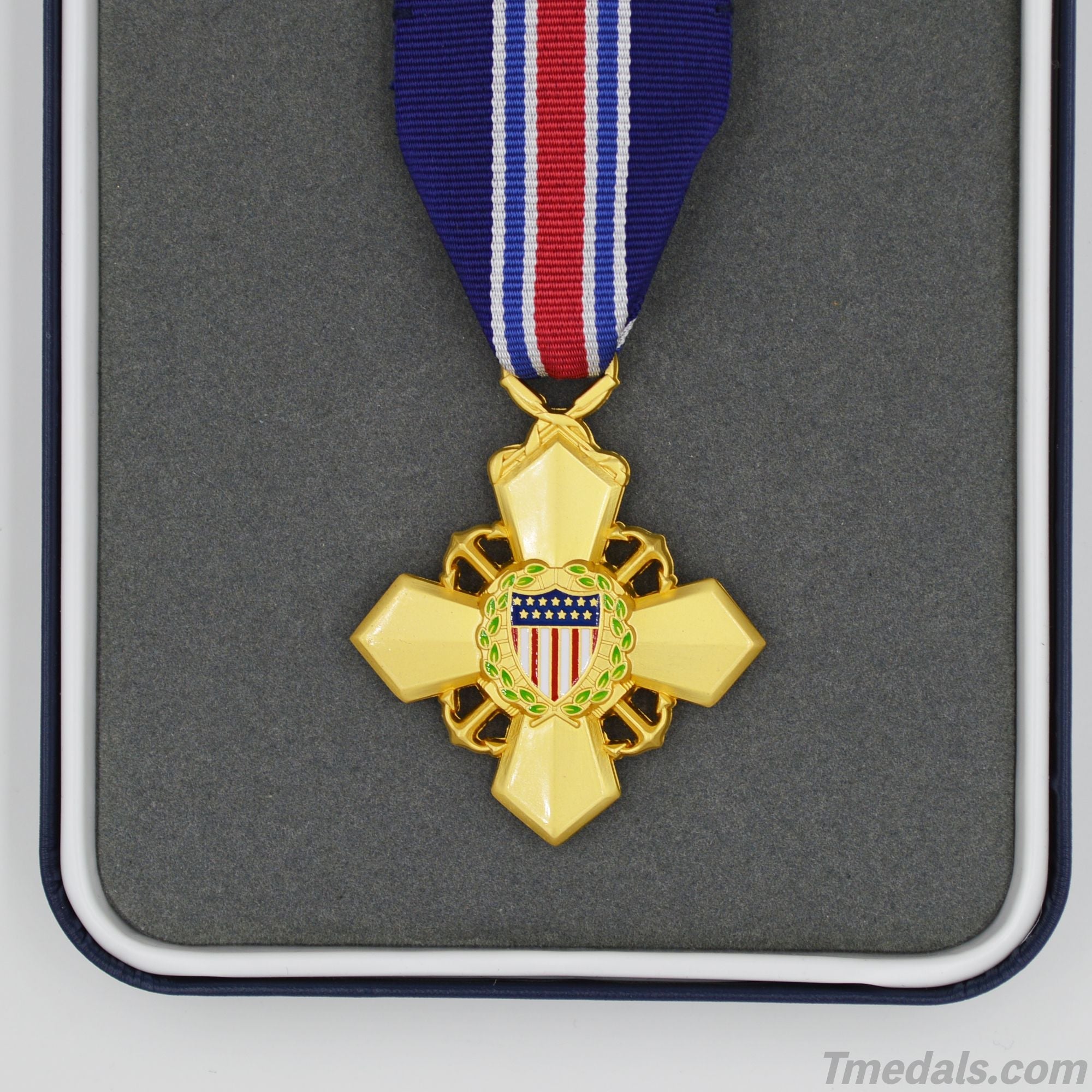 U.S. Coast Guard Cross – Full-Size with Ribbon Bar, Lapel Pin & Case detail view 5