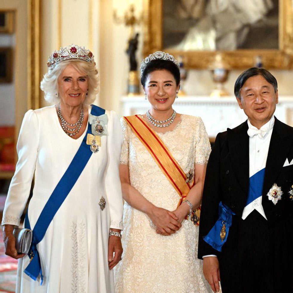 British Order of the Garter Ladies' Blue Sash & Lesser George Badge