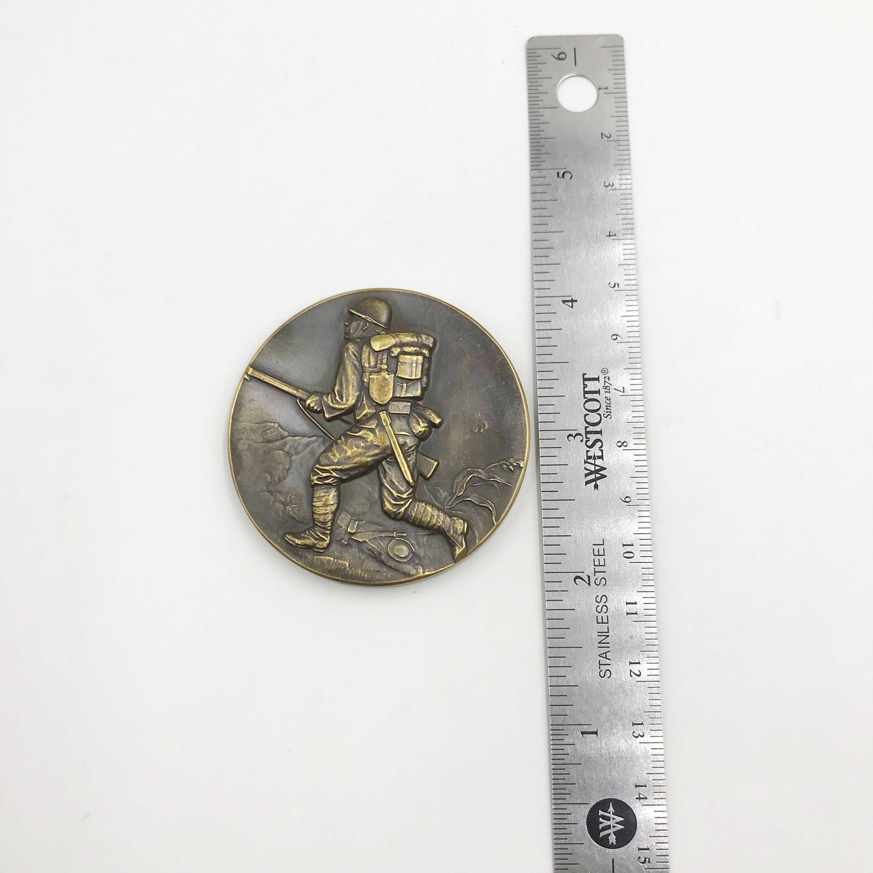 WWII Japanese Japan Bronze China Incident Commemorative Medal #2 detail view 6